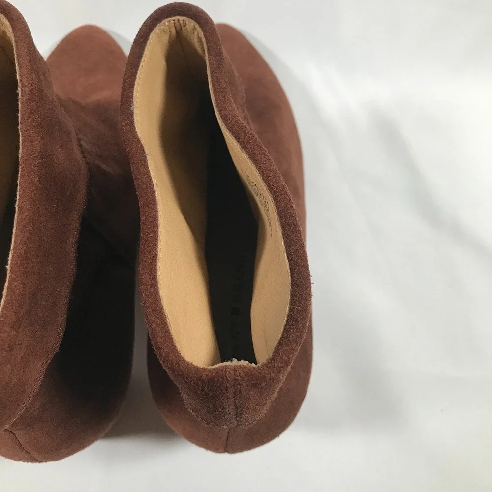 Lucky‎ Brand Womens Suede Ankle Boots M/41 Brown Leather Upper Zaprika Size 9.5
